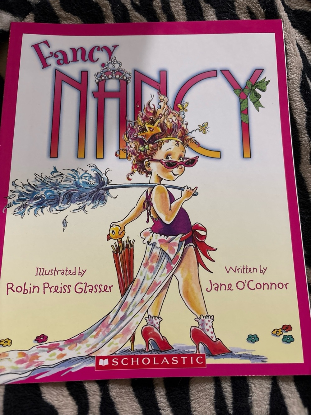 Scholastic Fancy Nancy Picture Book - Pink, Purple, Yellow